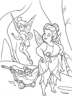 coloriage clochette et la fee marie